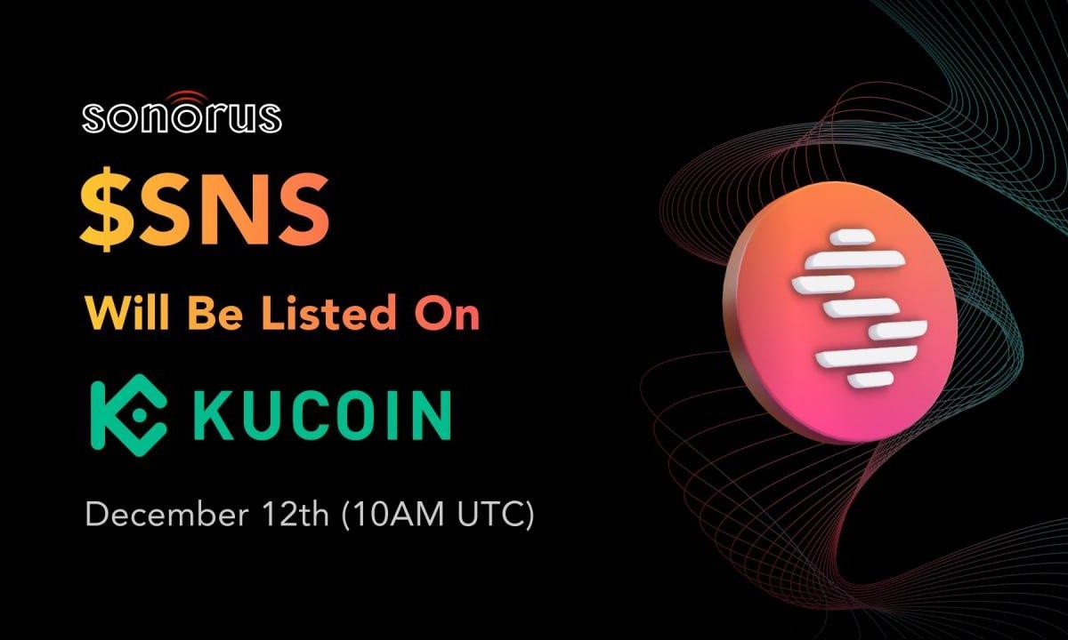 Sonorus' $SNS Token to Be Listed on Kucoin